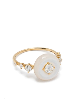 Fernando Jorge 18kt yellow gold Orbit diamond and tagua ring