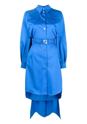 AZ FACTORY belted Utility Trapeze dress - Blue