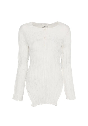 P.A.R.O.S.H. button textured blouse - White