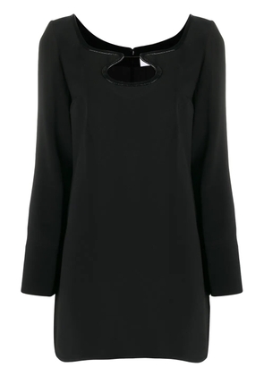 Courrèges cut-out detail short dress - Black