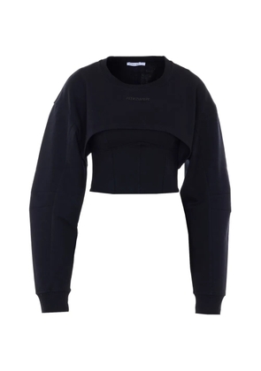 Patrizia Pepe cropped sweatshirt - Black
