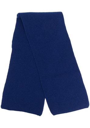 Malo ribbed cashmere scarf - Blue