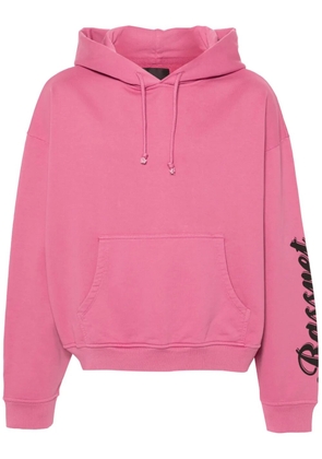 RASSVET logo-print cotton hoodie - Pink