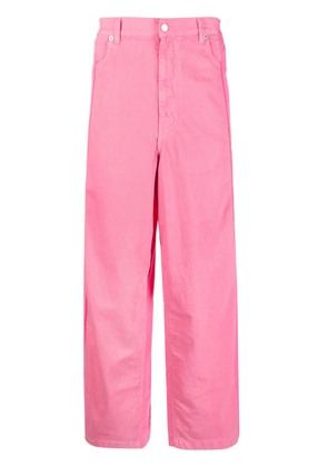 AMBUSH panelled wide-leg trousers - Pink