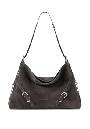 Givenchy medium Voyou buckle leather shoulder bag - Grey