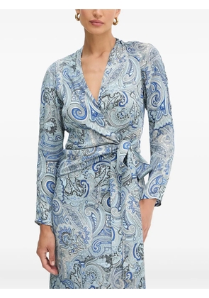 MARCIANO by GUESS paisley tie blouse - Blue