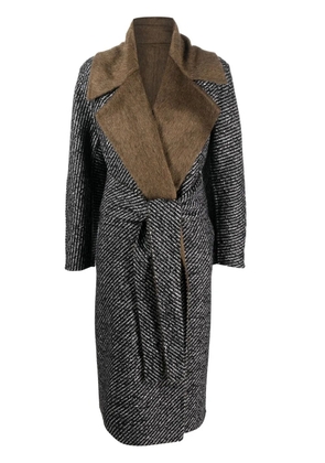 Max Mara reversible belted mid-length coat - Black