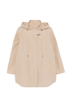 Fay hooded parka coat - Neutrals
