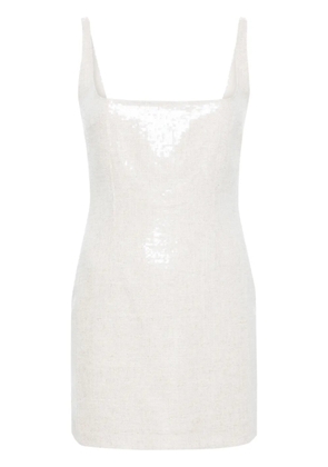 16Arlington Sior sequined minidress - Neutrals