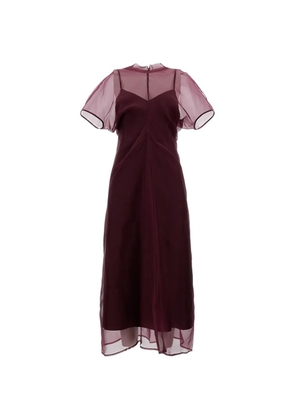 Federica Tosi short-sleeve midi dress - Purple