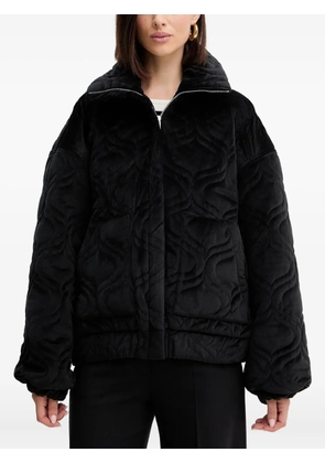 Charo Ruiz Ibiza Brume quilted zip jacket - Black
