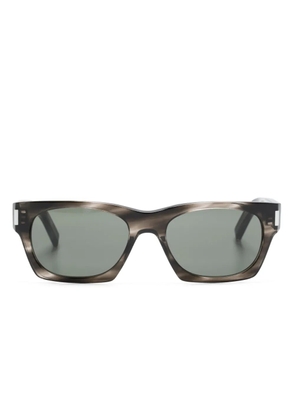 Saint Laurent Eyewear SL 402 rectangle-frame sunglasses - Brown