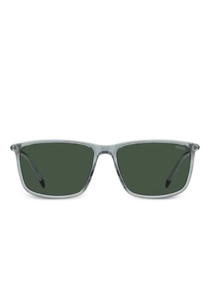 HUGO rectangle-frame sunglasses - White