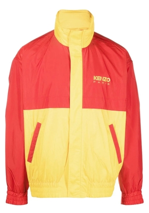 Kenzo logo colour-block jacket - Yellow