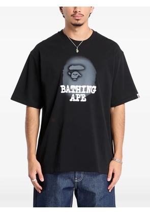 A BATHING APE® logo-print relaxed fit T-shirt - Black