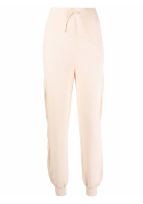 Boutique Moschino knitted track pants - Neutrals
