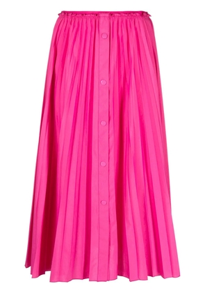 RED Valentino pleated midi skirt - Pink