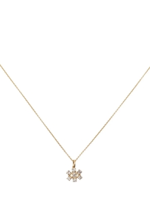 Sydney Evan 14kt yellow gold diamond eye necklace