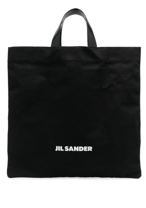 Jil Sander logo-print tote bag - Black