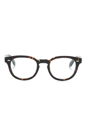 Oliver Peoples N.01 square-frame glasses - Brown