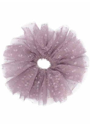 RED(V) point d'esprit tulle hairband - Pink