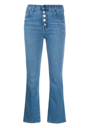 J Brand cropped bell leg jeans - Blue