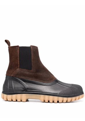 Diemme panelled platform boots - Brown