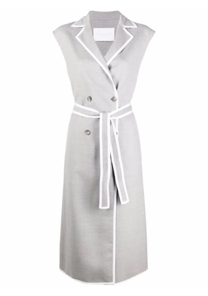 Fabiana Filippi sleeveless double-breasted coat - Grey