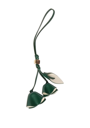 Miu Miu origami-flower bag charm - Green