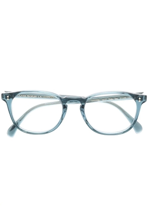 Oliver Peoples Finley square-frame glasses - Blue