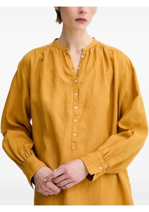 Marc O'Polo long-sleeve buttoned shirt dress - Yellow