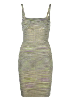 Isa Boulder sleeveless jersey-knit cut-out dress - Green