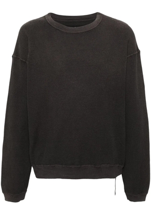 KAPITAL drop-shoulder cotton sweatshirt - Grey