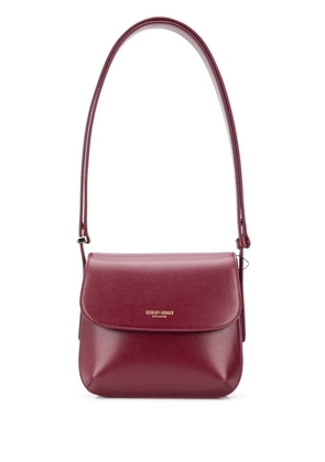 Giorgio Armani logo shoulder bag - Red