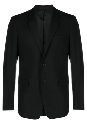 Theory single-breasted virgin wool-blend blazer - Black