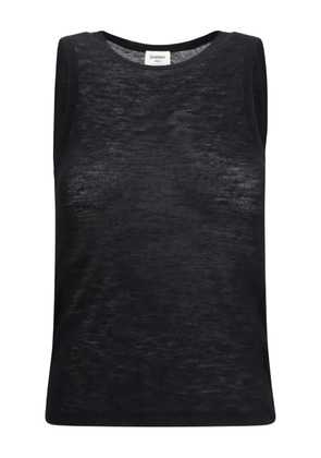 Saint Laurent round-neck tank top - Black