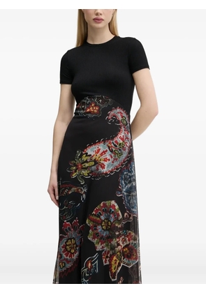Desigual paisley-print dress - Black