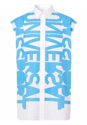 Burberry Universal Passport sleeveless shirt - Blue