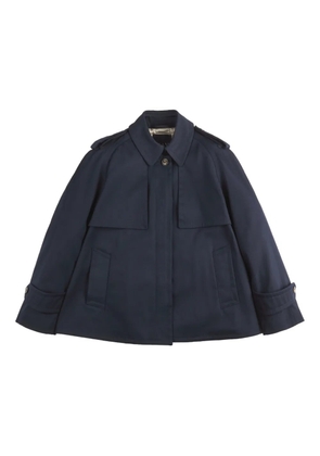 Fay buttoned trench jacket - Blue