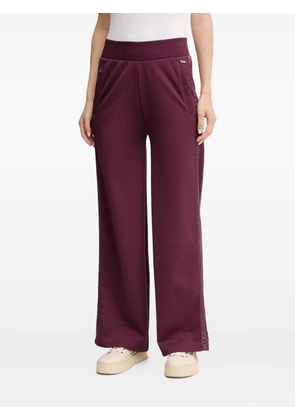BOSS ribbed-waistband track pants - Purple