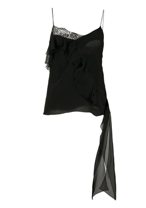 Faith Connexion asymmetric strappy top - Black