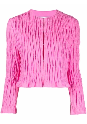 MSGM ruffle-detail blouse - Pink