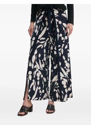 Joseph Ribkoff floral print tie trousers - Blue