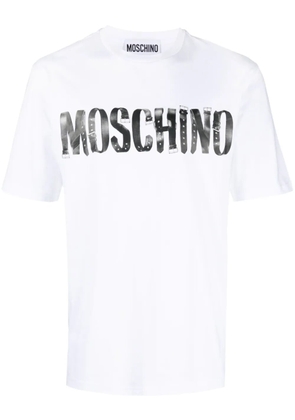 Moschino logo-print cotton T-shirt - White