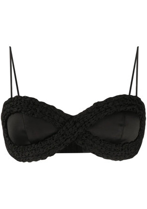Bevza braided detail bra - Black