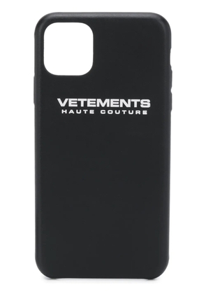VETEMENTS logo Iphone 11 Pro case - Black