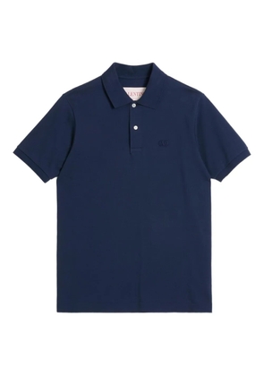 Valentino Garavani VLogo-embroidered polo shirt - Blue