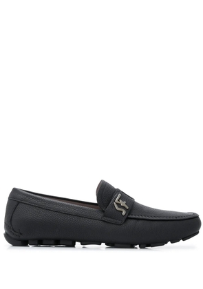 Ferragamo Signature Driver logo plaque loafers - Black