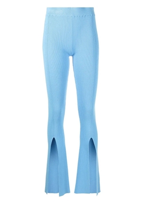 REMAIN high-waisted knitted trousers - Blue