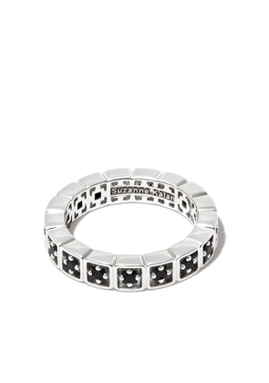 Suzanne Kalan 18kt white gold Inlay mini sapphire ring - Silver